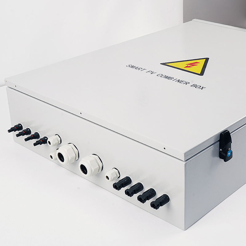 Solar PV Metal Combiner Box IP65 Outdoor Power Distribution Switch Boxes 4 in 1 out 2 4 6 8 Strings