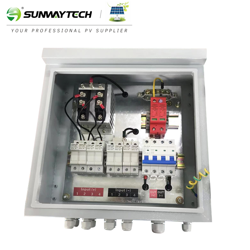Hot Selling 8 16 String PV Combiner Box Photovoltaic Power Distribution Box DC 1000V PV Solar Panel PV-8m-P PV-16m-P PV Combiner Box