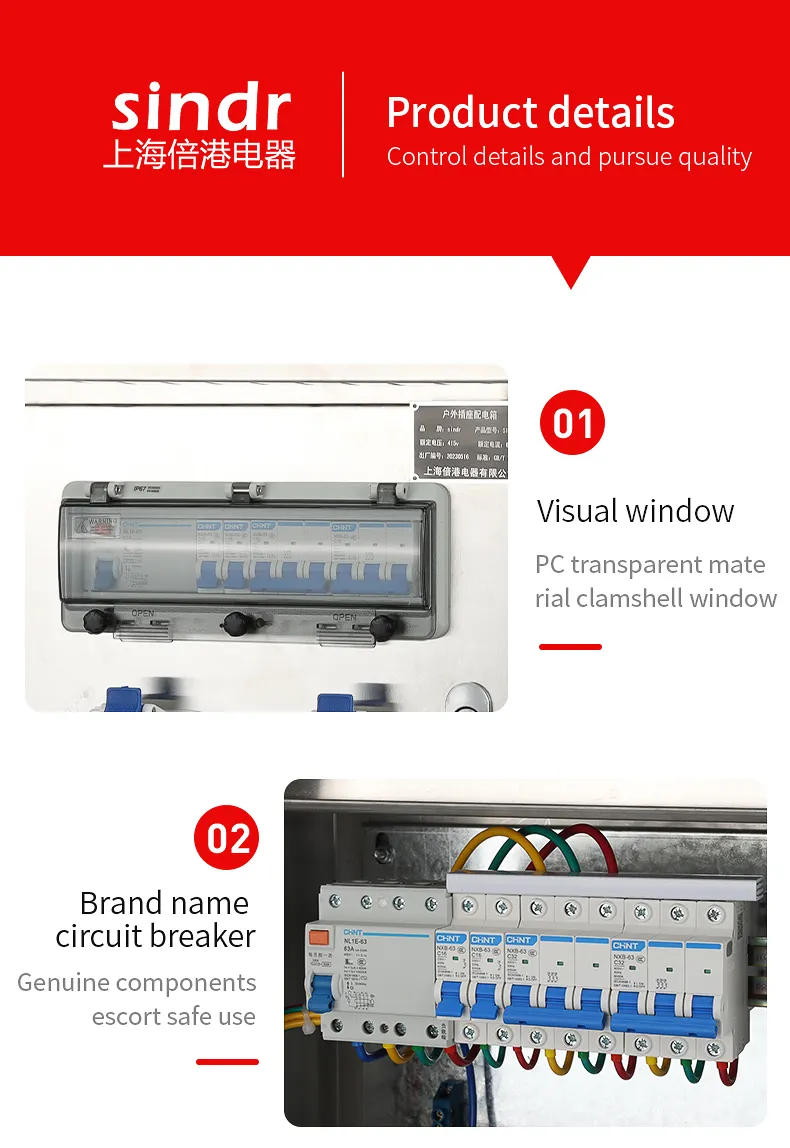 Low-Voltage Complete Set Three-Phase Meter Socket Lighting Box Switch Power Control Box Distribution Box