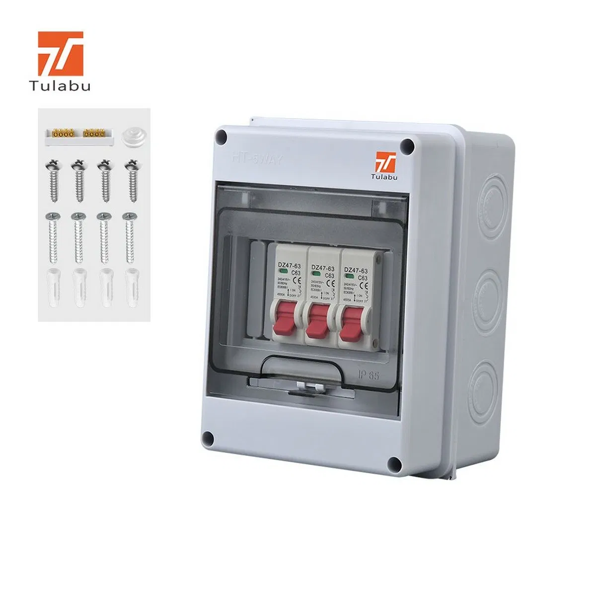 Tulabu Hot Deal Rated 18-Connector Low-Voltage Durable ABS Electrical MCB Power Distribution Box