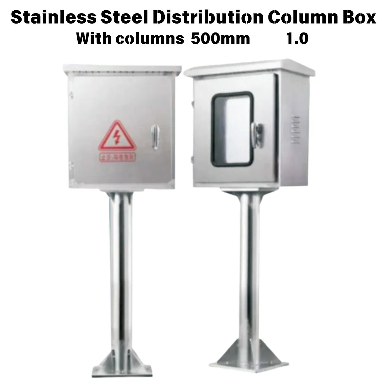 The Stainless Steel Outdoor Column Distribution Box Features Individual Columns That Are 500mm High and 1mm Thick