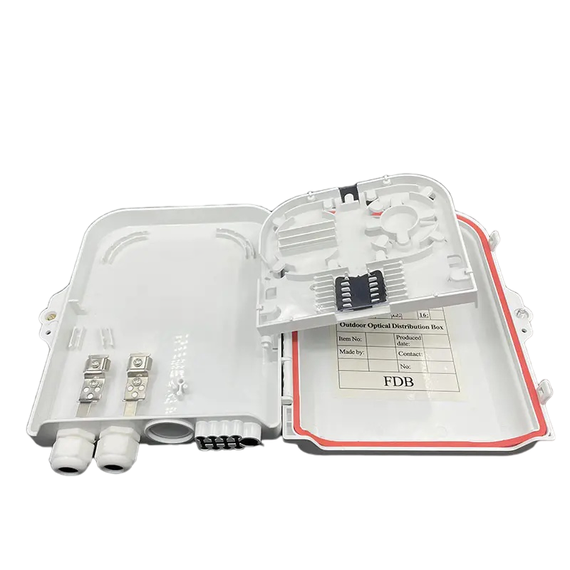 Premium Outdoor Wall-Mounted Fiber Optic Distribution Box for 8 Cores