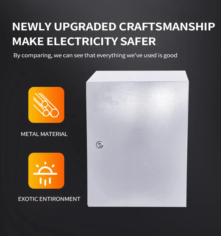 Waterproof and Dustproof Wall Mounted Double Door Metal Distribution Box