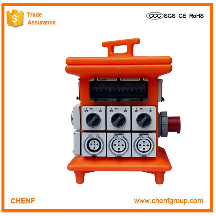 Outdoor Customized Electrical 3 Phase Industrial Portable Power IP67 Waterproof Distribution Box for Australia