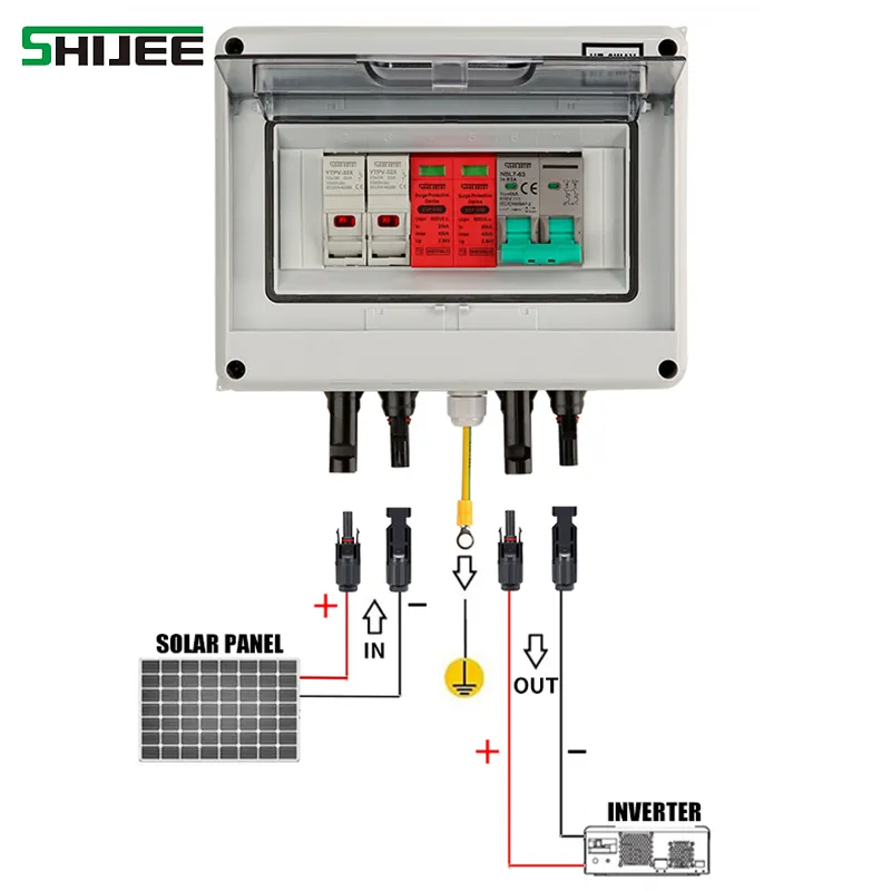 High Efficiency Photovoltaic Combiner Box DC PV Power Distribution Solar Junction Box