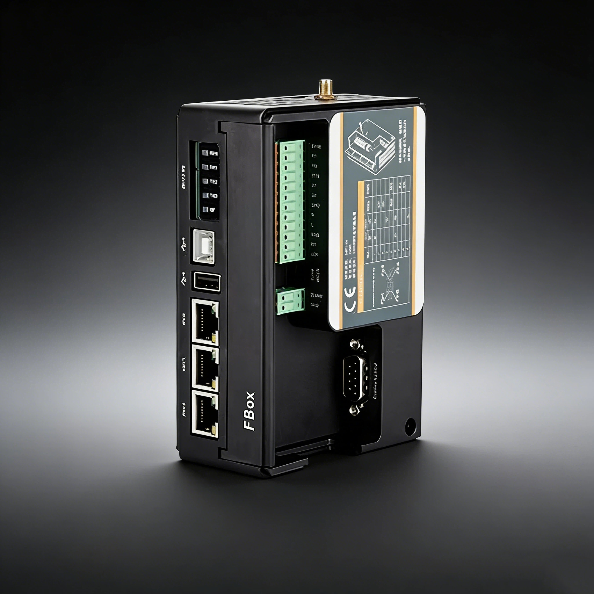 ZONEWU FBOX-4G/WiFi Industrial IoT Gateway, Ethernet Edge Computing Gateway Compatible With Siemens PLC