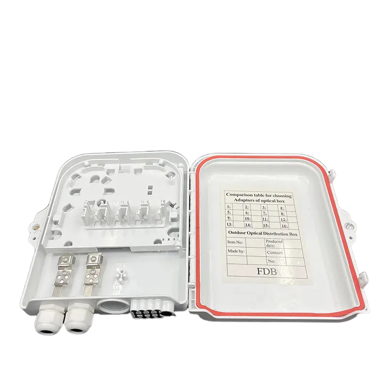 Premium Outdoor Wall-Mounted Fiber Optic Distribution Box for 8 Cores