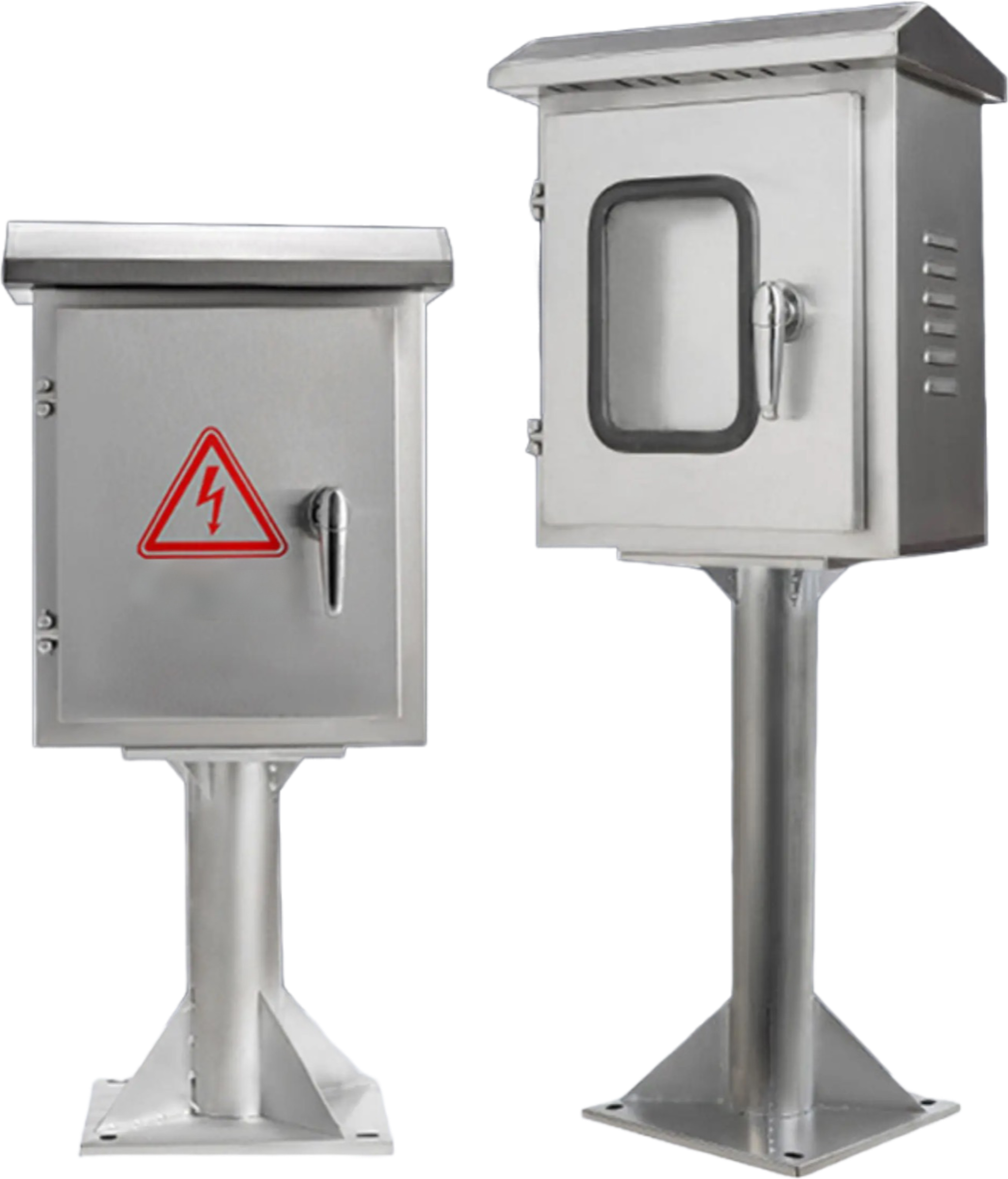 Custom CE Certified Outdoor Brushed Surface Stainless Steel IP65 Weatherproof Portable Floor-standing Distribution Box