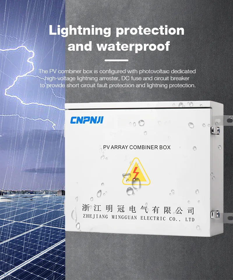 Photovoltaic Power Convergence AC DC Distribution Box Lightning Protection Intelligent Convergence Box Solar 16 in 1 out 1000 Grid-Connected