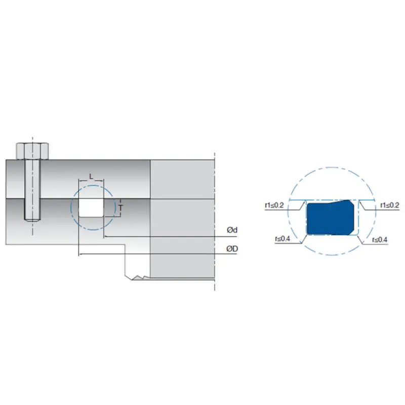 Discount                     KL115 PU Static Sealing Elements Seal Backup Ring No Twisting In Housing                 Exporters, Product
