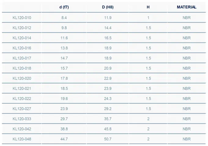 Custom NBR Elastomer Seal