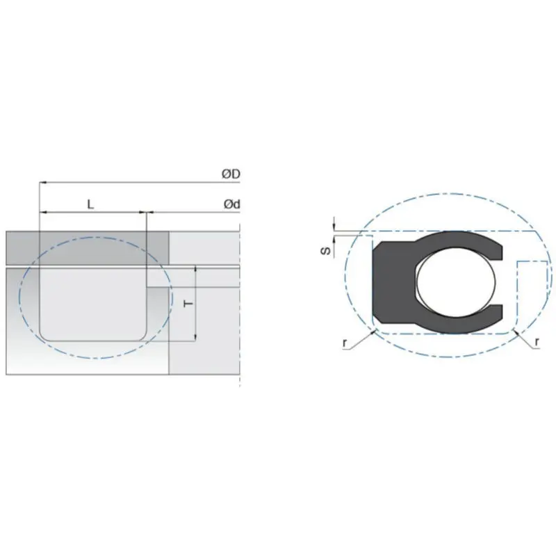 Discount                     KL124 Static Sealing Elements Custom PTFE Ring Seal Wide Tempereture Range                 Quotes, Product