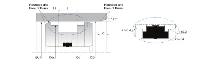KL42 Hydraulic Piston Seals