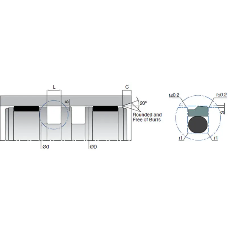 Cheap                     KL35 Single Acting Piston Seal Energizer Elastomer O Ring                 Exporters, Exporter