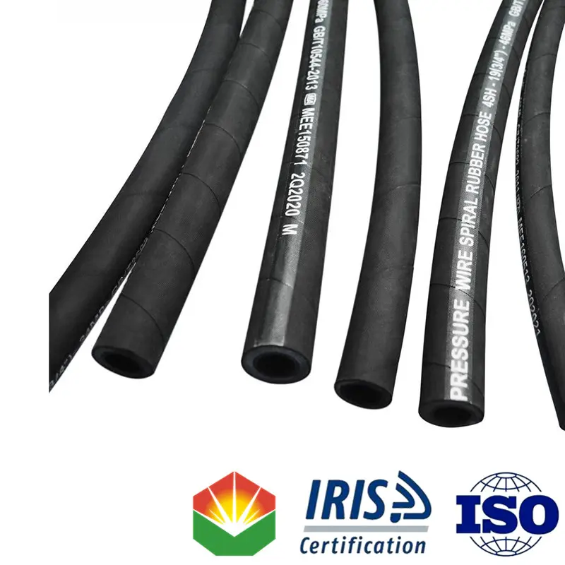 Cheap SAE 100 R12 Spiral Hydraulic Rubber Hose High Pressure For Petroleum Based Hydraulic Oils Exporter, Companies