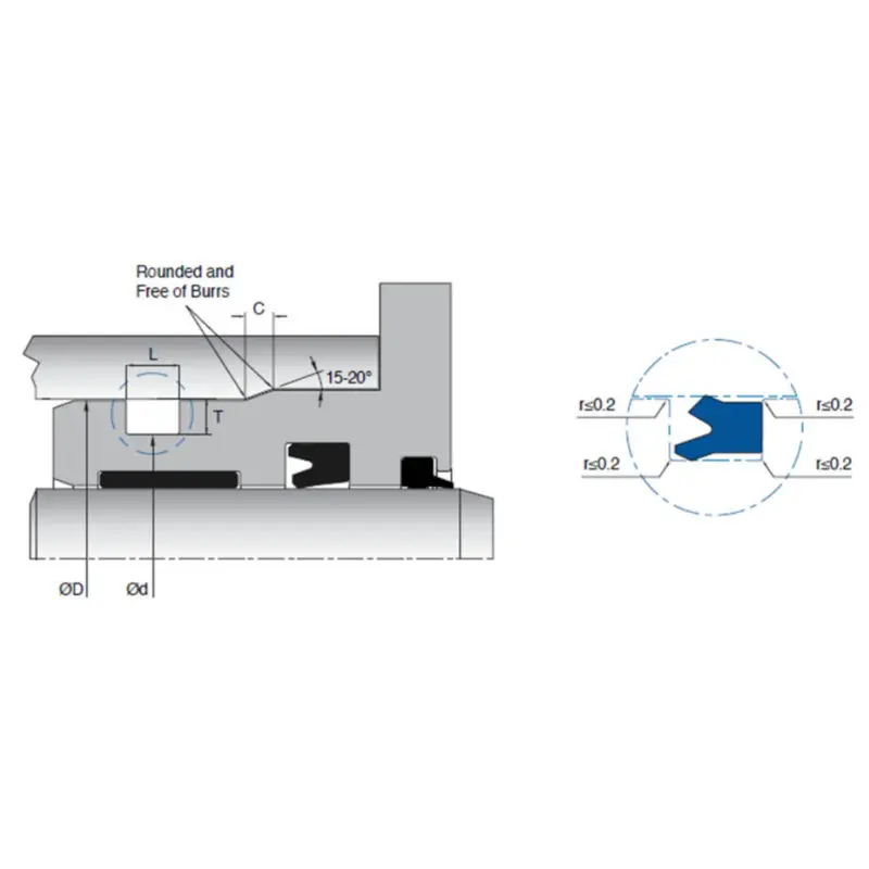 Cheap                     Kl119 Single Acting Sealing Elements PU Material High Extrusion Resistant                 Exporter, Quotes