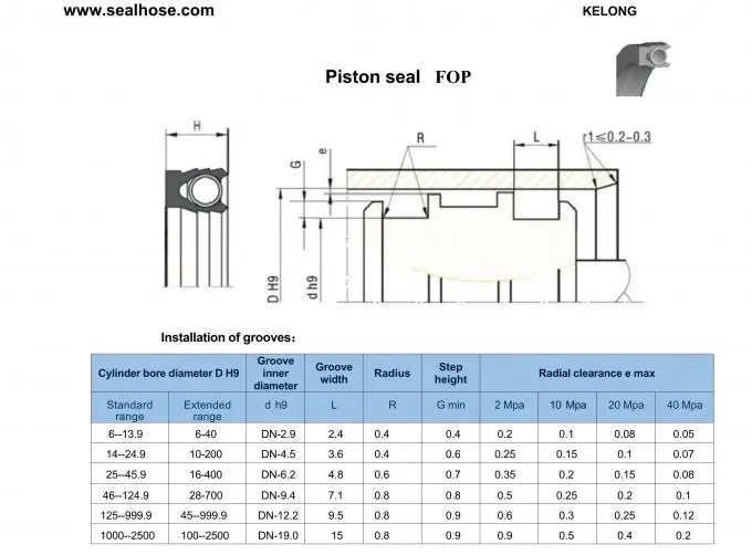 PTFE Loaded Lip Seals Spring Energized Seal