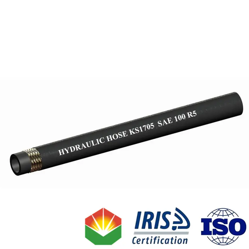 Discount SAE 100R5 High Pressure NBR Wire Braid Hydraulic Hose ISO9001 IRIS Certified Products, Companies