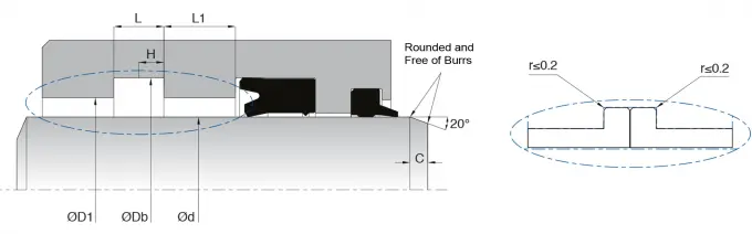 POM Hydraulic Guide Ring Diagram