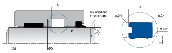 KL12 Hydraulic Lip Seal Design