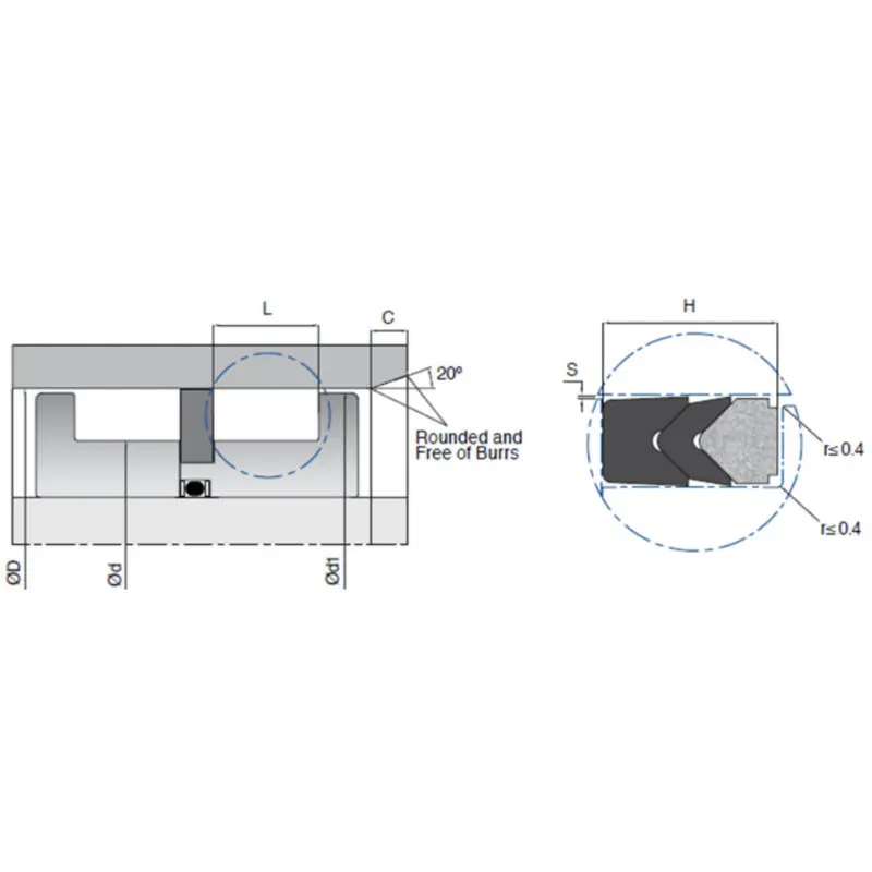 Discount                     Single Acting Hydraulic Piston Seals Set With Thermoplastic Header Ring                 Pricelist, Products