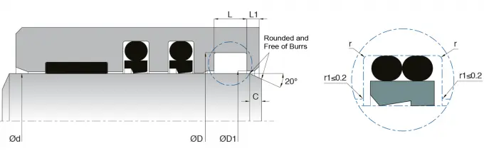 KL103 PTFE Wiper Seal
