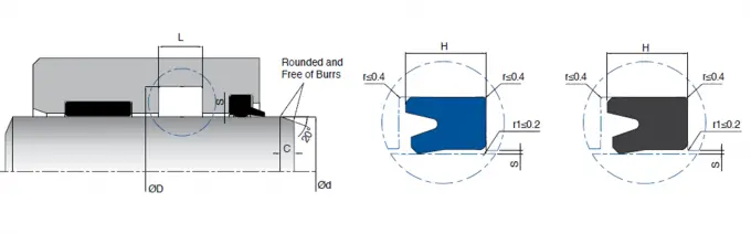 KL04 Single Acting Hydraulic Rod Seals