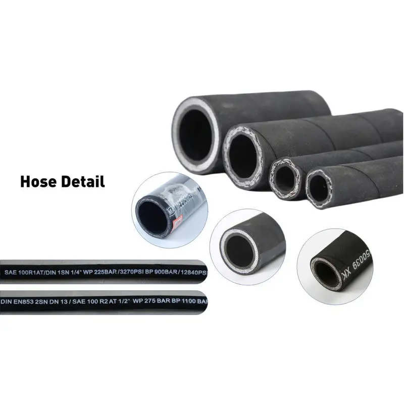 Discount                     Top Quality EN853 SAE 100 R6 Oil Air Water Hydraulic Hose R6 Textile Rubber Hose                 Exporter, Products
