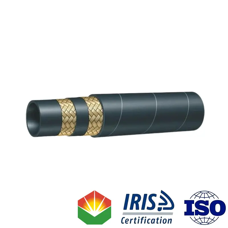 Discount SAE 100R5 High Pressure NBR Wire Braid Hydraulic Hose ISO9001 IRIS Certified Products, Companies