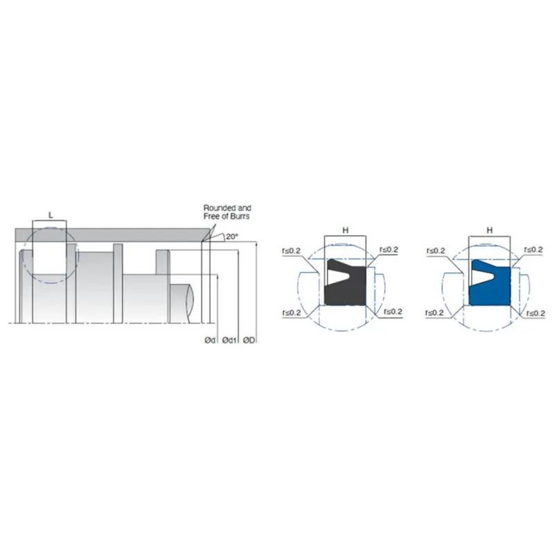 Cheap                     PU / NBR U Ring Piston Seal Pneumatic Easy Installation For Cylinders                 Pricelist, Product