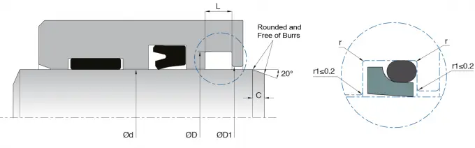 Low Friction PTFE Wiper Seal