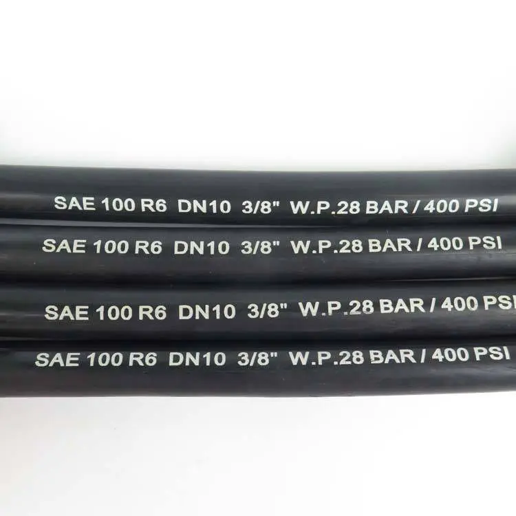 Cheap                     EN853 SAE 100 R6 Wire Braid Hydraulic Hose Oil Air Water Textile Rubber Hose                 Product, Companies