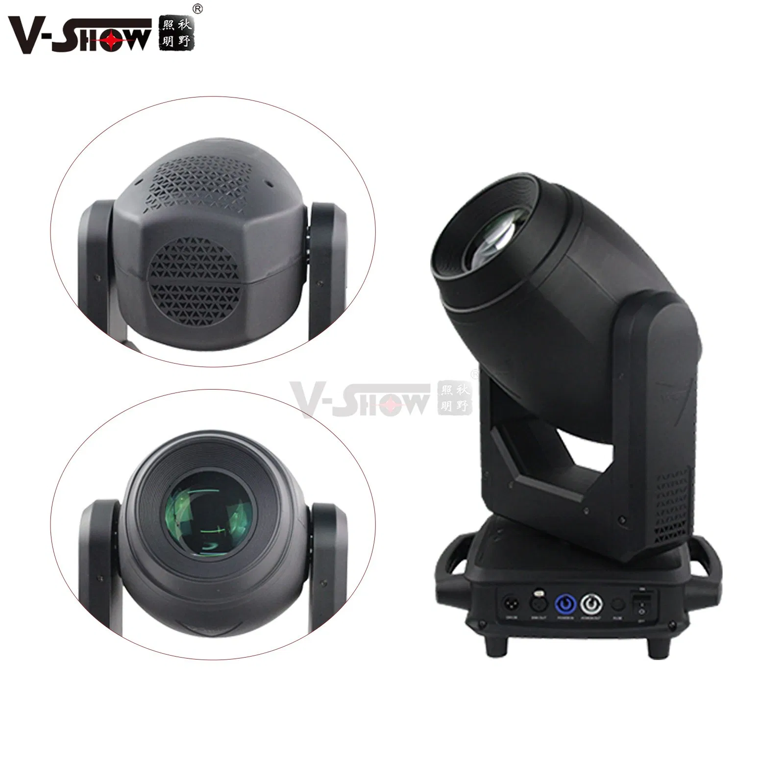 Vshow S716 200W LED Beam/Spot/Wash Moving Head Light Features Channel DMX512 DJ Stage Disco Lighting