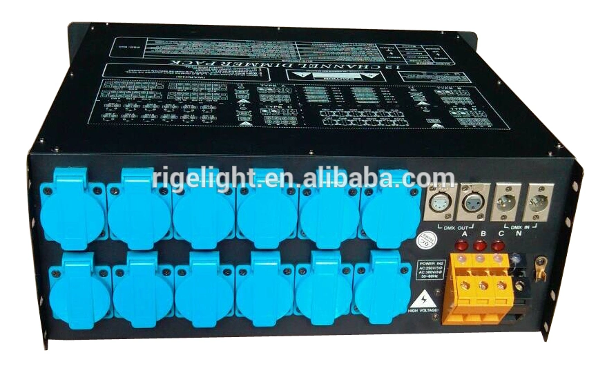 Hot Selling LED Stage Lighting Control Product 12CH 4kw Digital Dimmer Pack