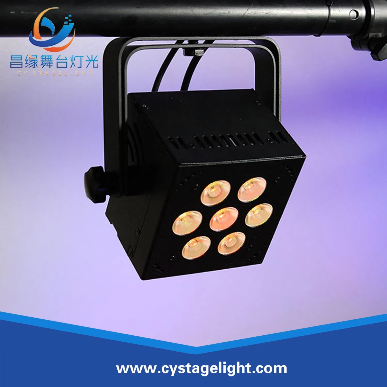 Stage/Wedding/Party Light Rgbwauv Battery 7*12W Portable Wireless DMX LED PAR