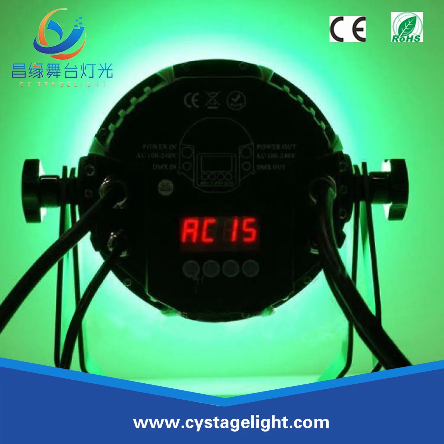 Wholesale RGBW Waterproof LED Flat Slim PAR Stage Light (18PCS)