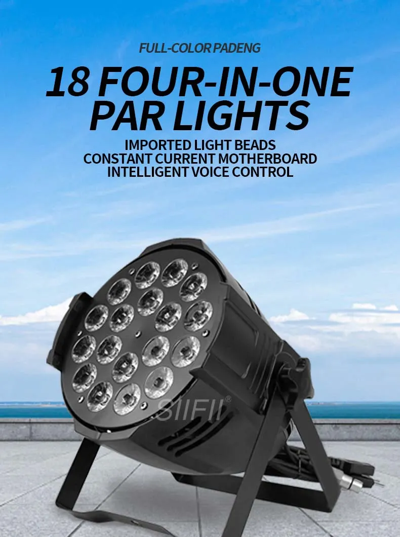 Stage Equipment DMX LED RGB 4 in 1 18*10W/18W PAR Lighting