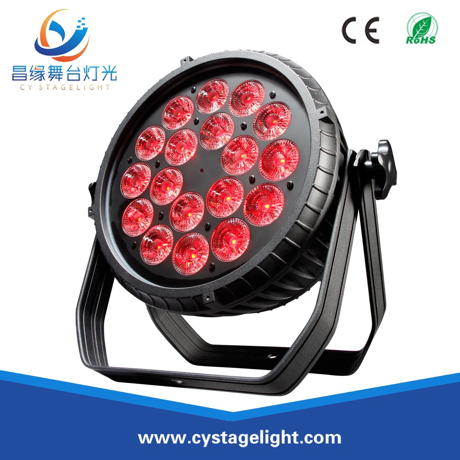 Rgbawuv 6in1 18*12W LED Outdoor Stage PAR Lighting for Concert