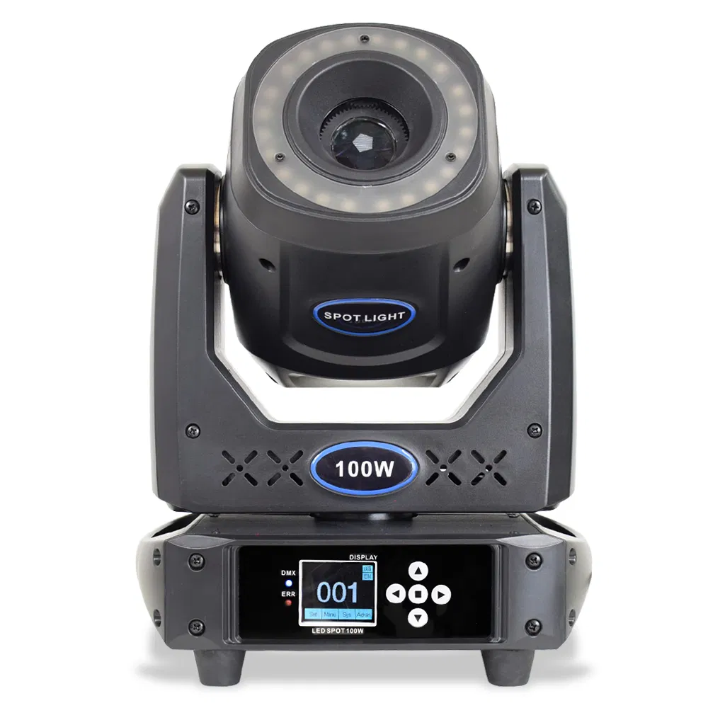 DJ Beam Spot DMX Moving Head Lighting 100W Disco Spot LED Stage Light Gobo Spot Lyre