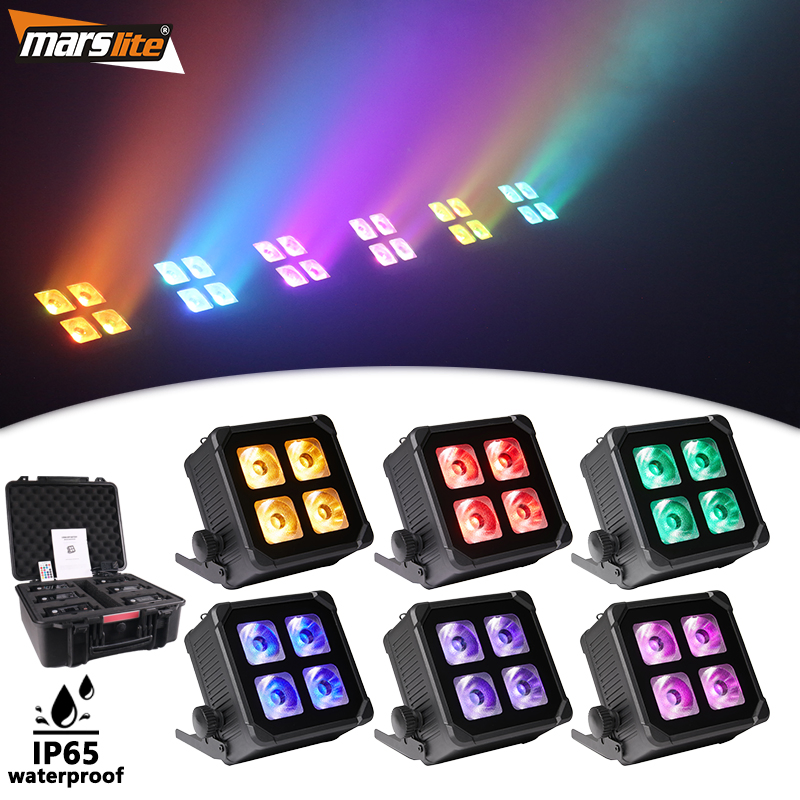 4*20W Stage LED PAR Light IP65 Waterproof Battery Wireless PAR Light Party Event DJ Light