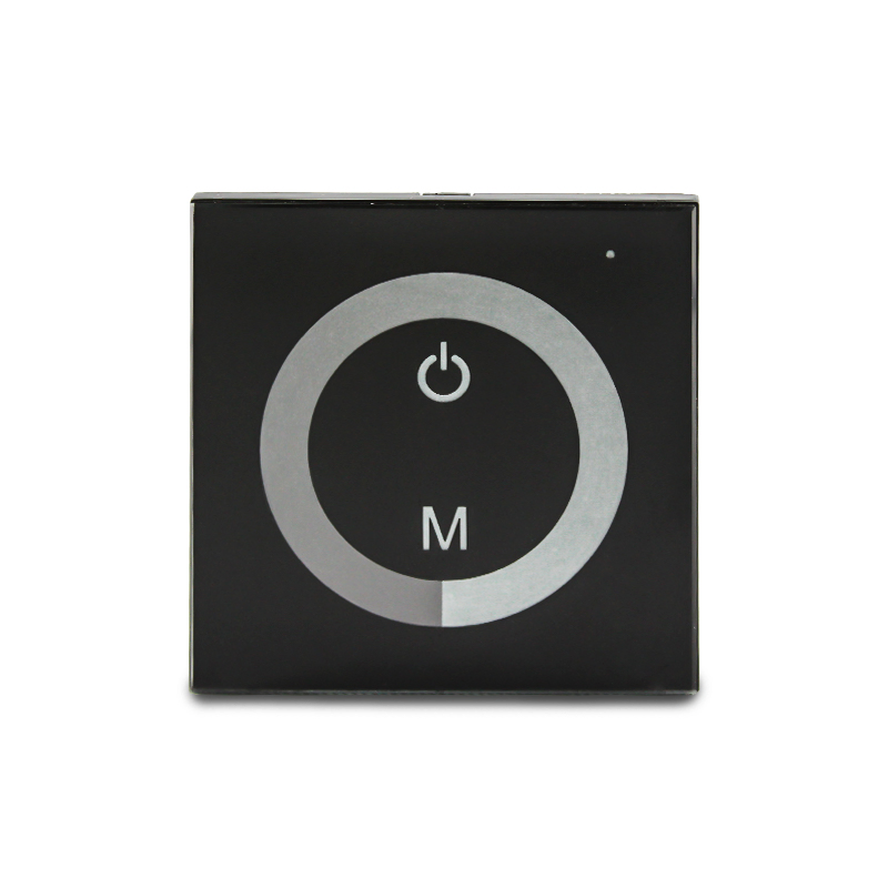 DC12/24V 3 Keys Wall-Mounted Touch Glass Switch 86 Type Touch Panel Control Wall Mounted Controller LED Dimmer for LED Strip