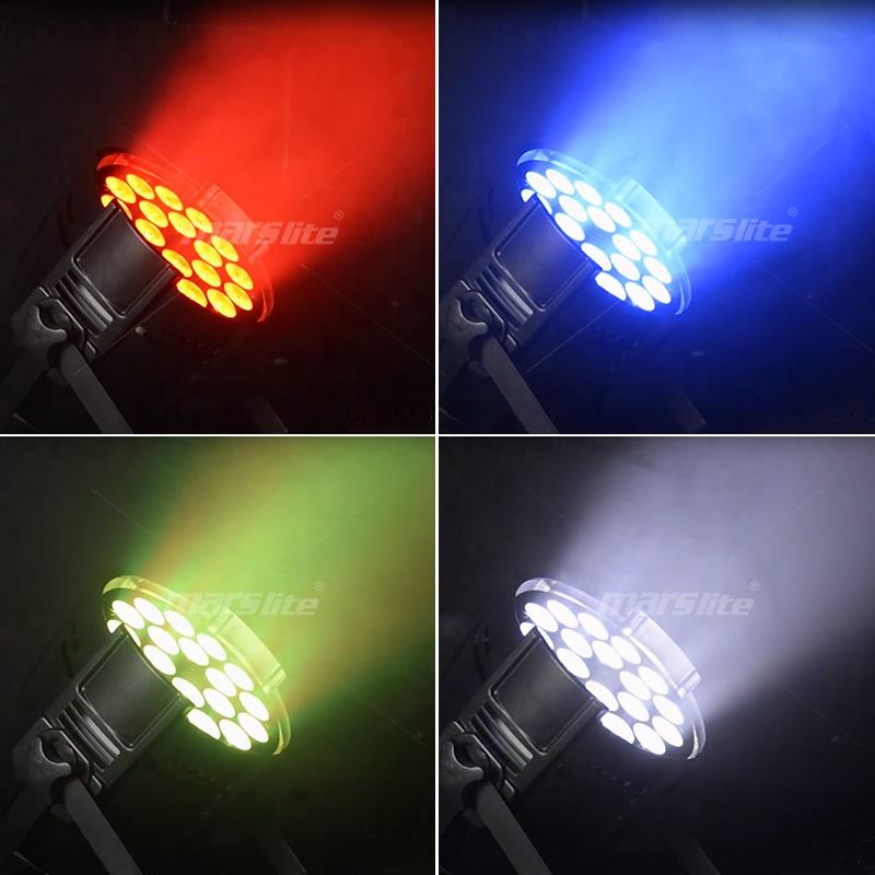 Marslite LED PAR Lights Stage 18*1qw 4 in 1PAR Can Stage Liqht Party Bar Disco Effect Eyent DJ Lighting
