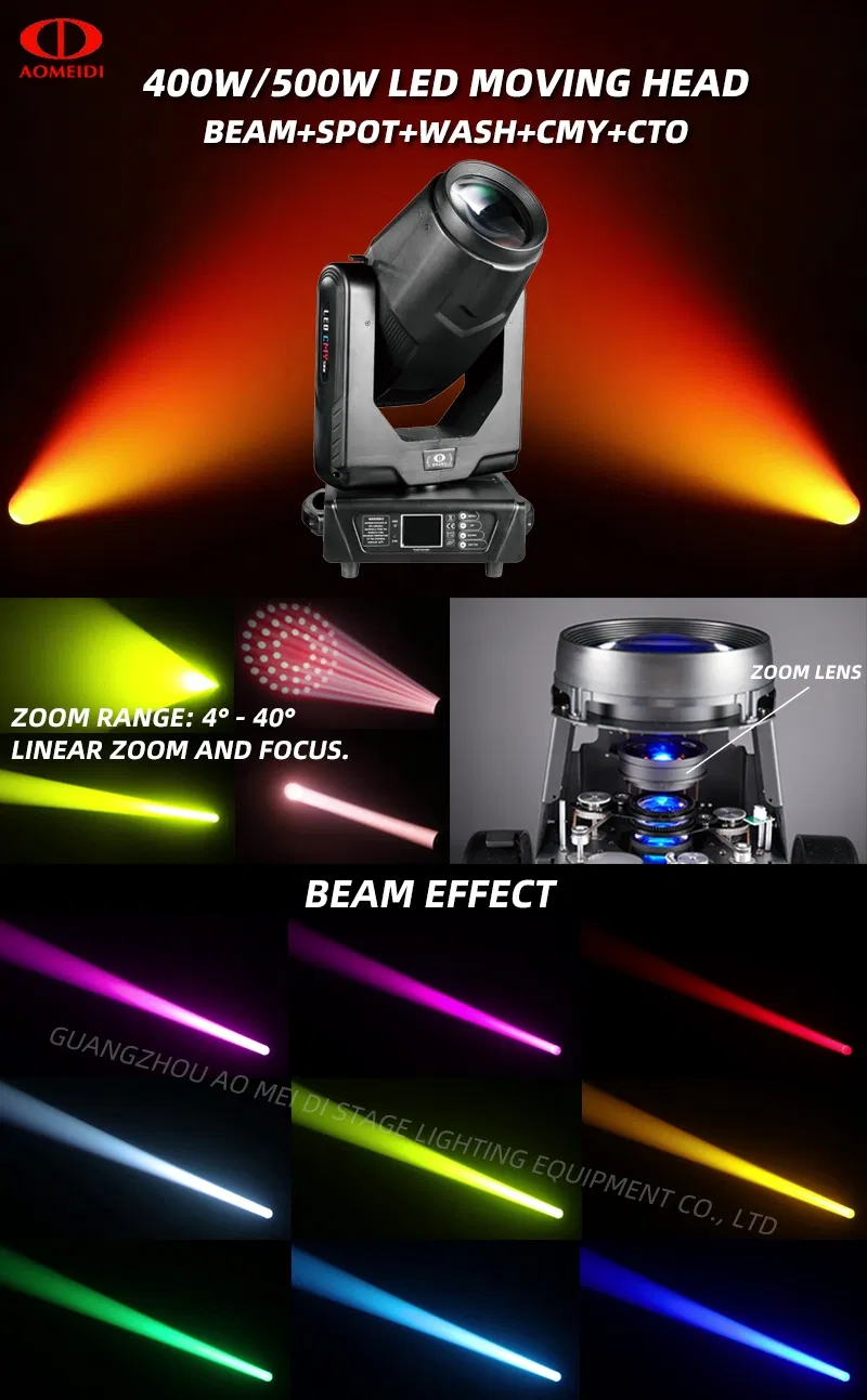 LED Moving Head Light Side View