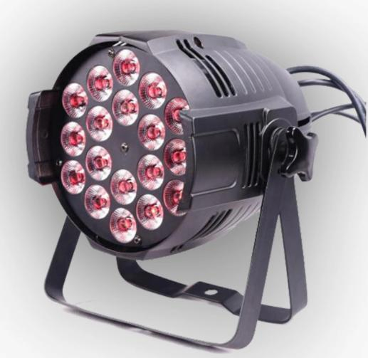 RGBW Stage LED Light 18 LED 200watt DJ PAR Lighting for Party Wedding Disco Performance Bar Event Dance