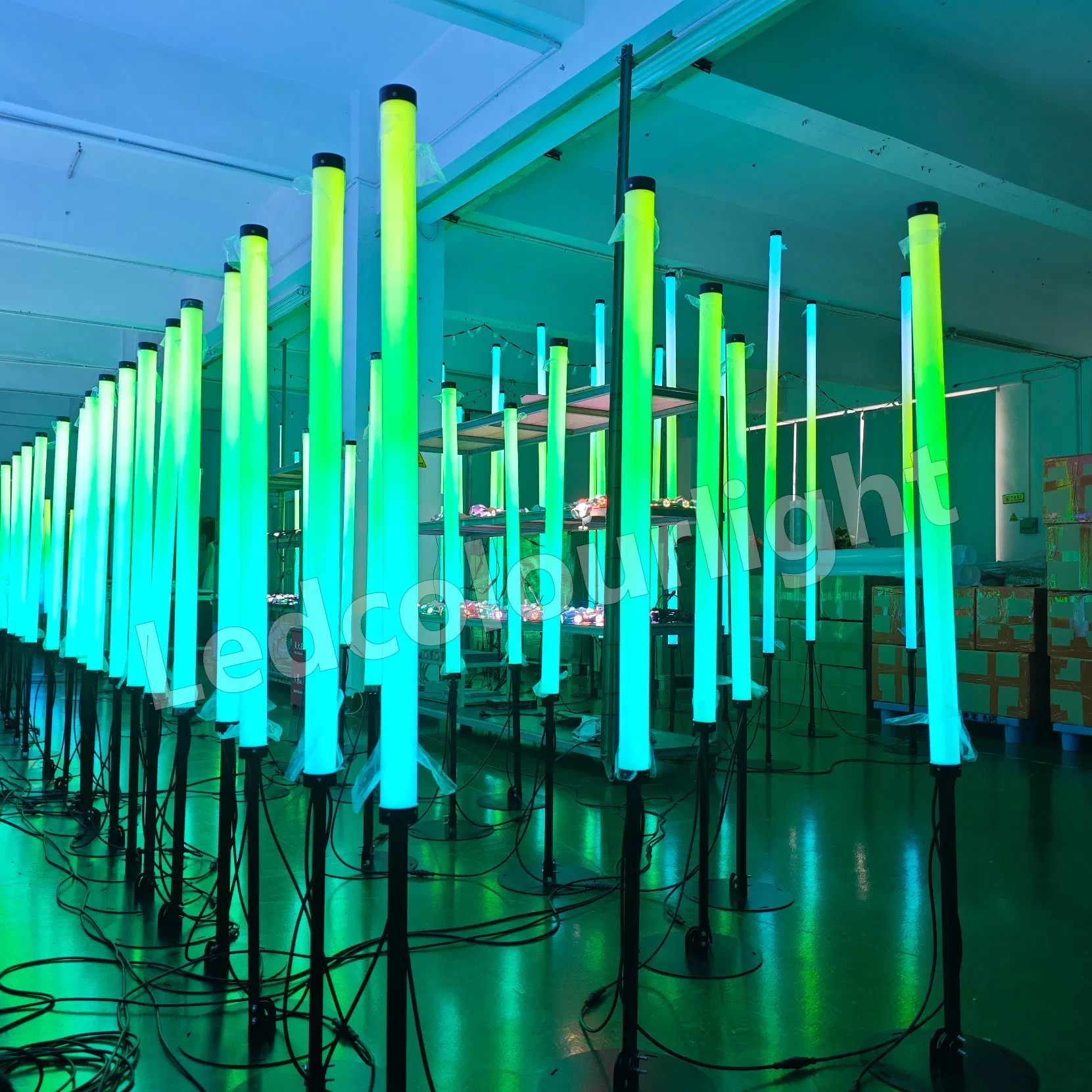 New Design Standing RGB DMX Control LED Pixel Tube DMX 3D Tube Stage Lighting