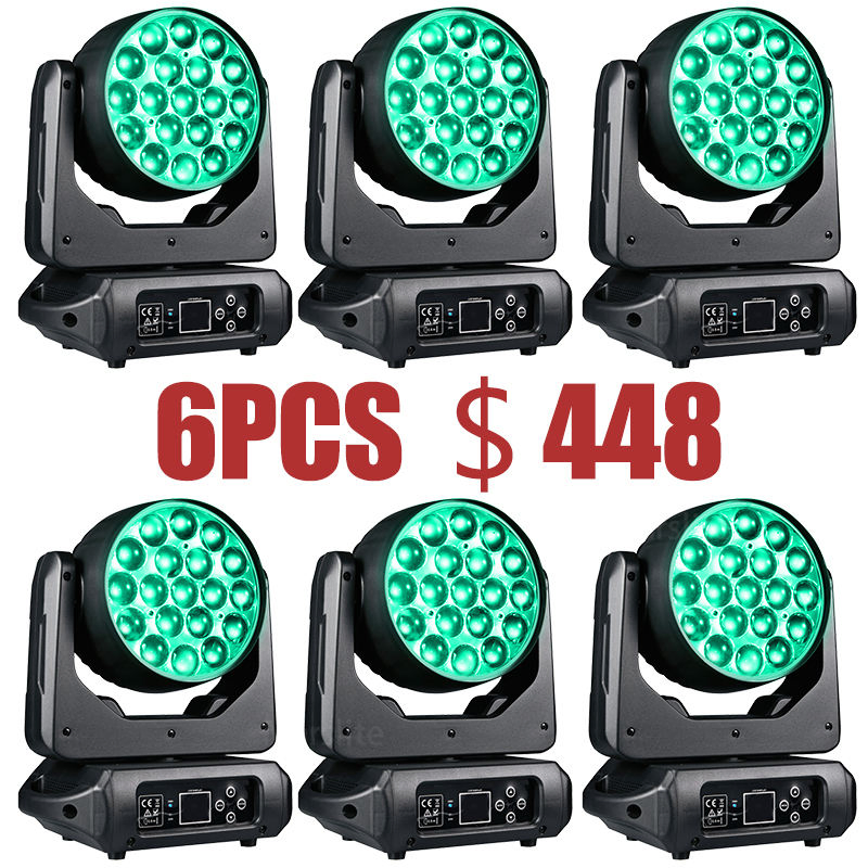 19X15W Zoom Wash Moving Head Light Luces LED DJ Club Stage Light LED Moving Head Wash Disco Light