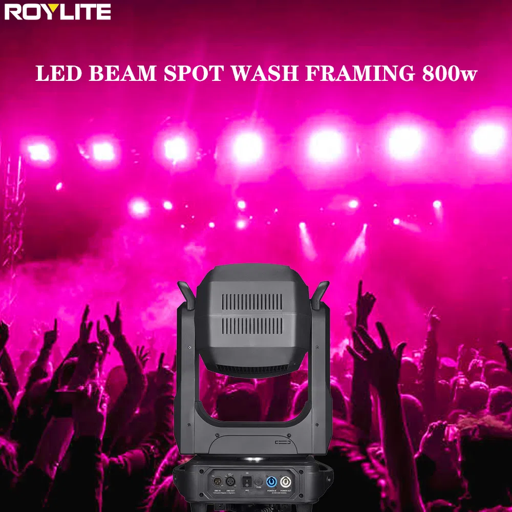 LED Frame 800W Moving Head Lights Stage Show Lighting DMX 512 Controller Disco Moving Beam Light for Big Events