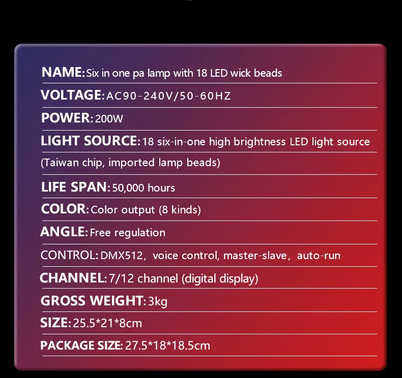 LED Par Light View 12