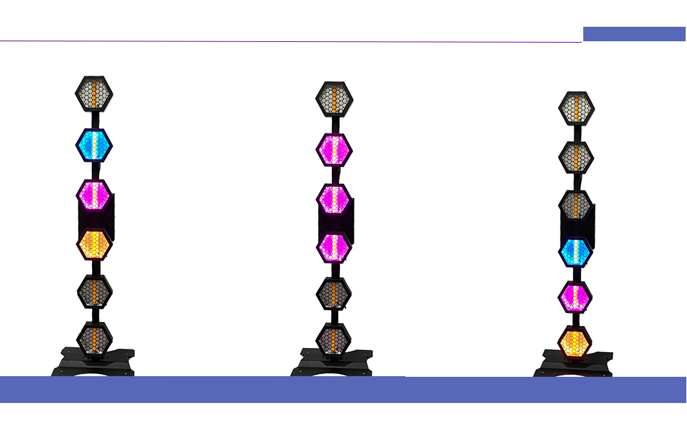 Effect Stage Lighting 6X60W 3in1 with RGB Backlight LED Retro Light