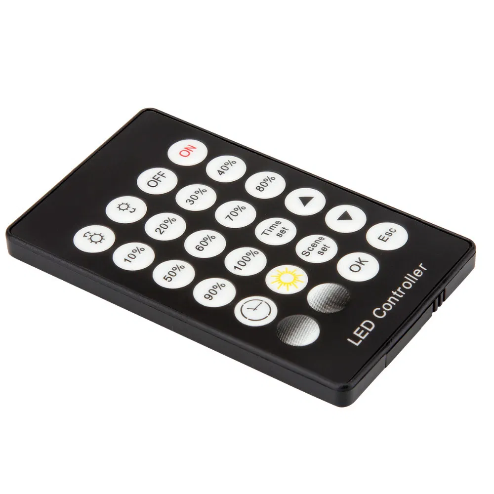 24 Key Intelligent Light-Sensitive Time Controller DC5 12 24V Single Color Automatic Time LED Dimmer